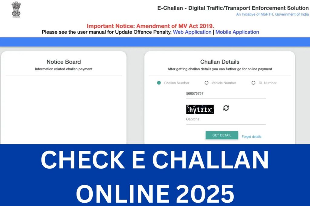 Check E Challan Online 2025, Know Process & How To Pay Online