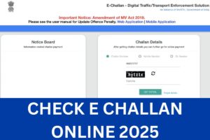 Check E Challan Online 2025 – Know Process & How To Pay Online?