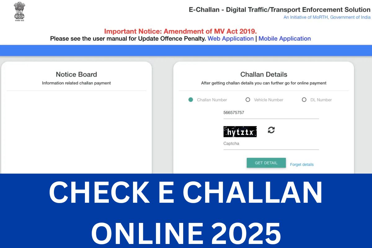 ⁠Check E Challan Online 2025, Know Process & How To Pay Online