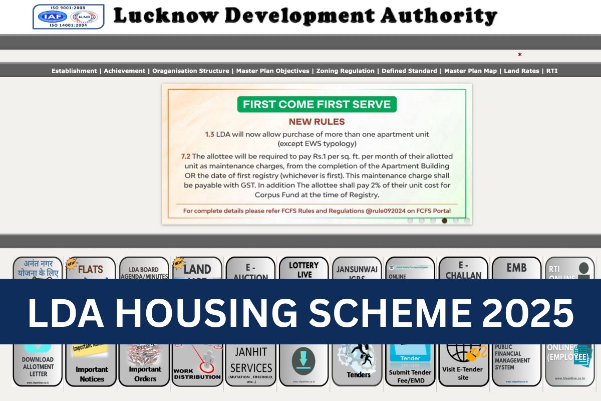LDA Housing Scheme 2025, Online Registration, Benefits, Types