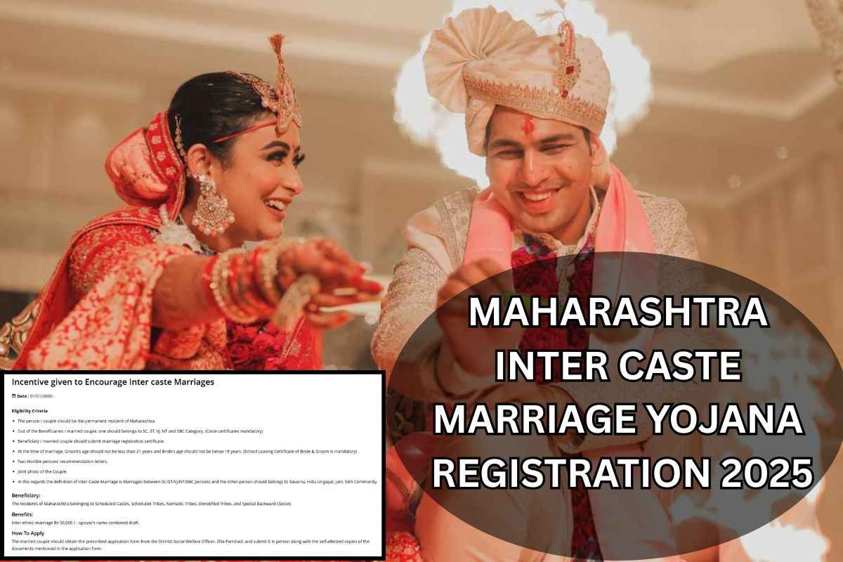 Maharashtra Inter Caste Marriage Yojana Registration 2025