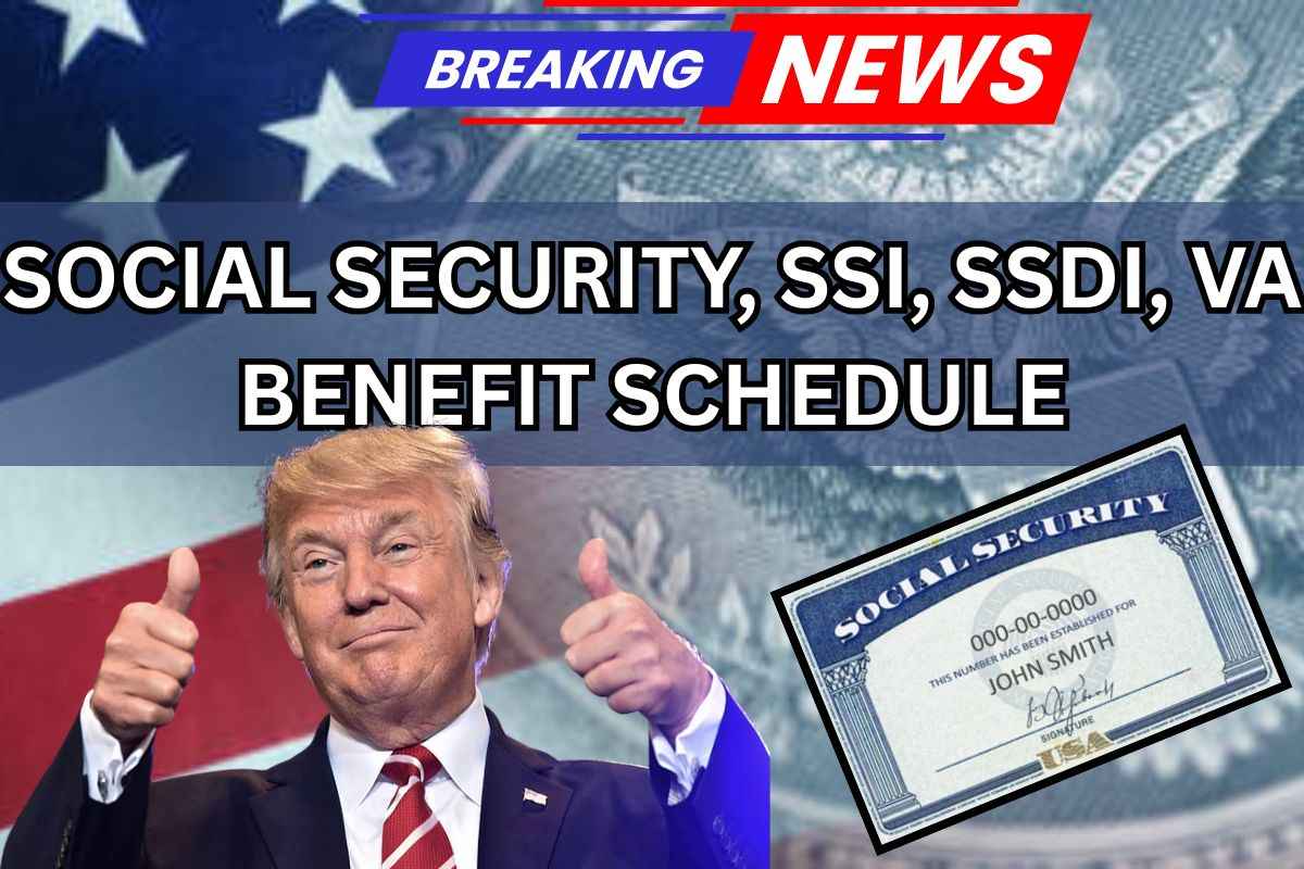 Social Security, SSI, SSDI, VA Benefit Schedule June 2025