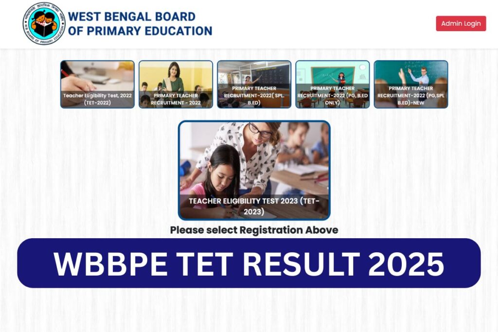 WBBPE TET Result 2025: Cut Off Marks, Merit List
