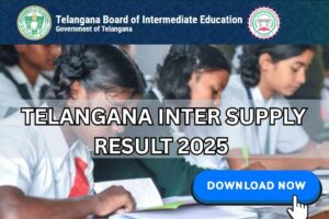 tgbie.cgg.gov.in Inter Supply Result 2025 – TS Intermediate Results Date & Time